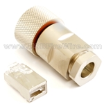 RJ45 Full Metal Screw Field-installable Male Connector