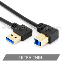 USB 3 Right A to Up B (Ultra-Thin)